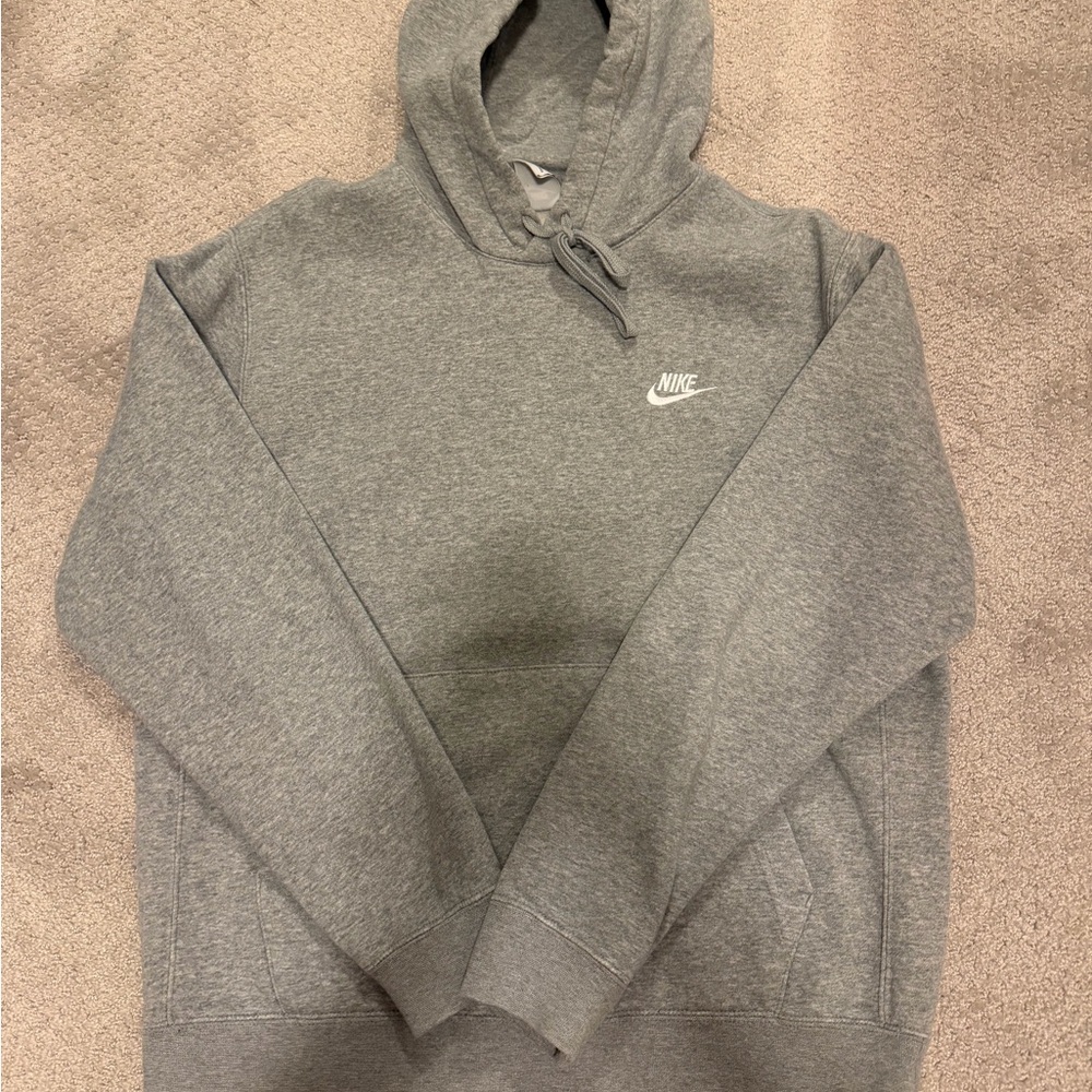 Nike Men's Heather Gray Pullover Hoodie